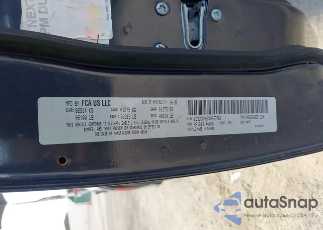 2C3CDXHGXKH527266: 43471253