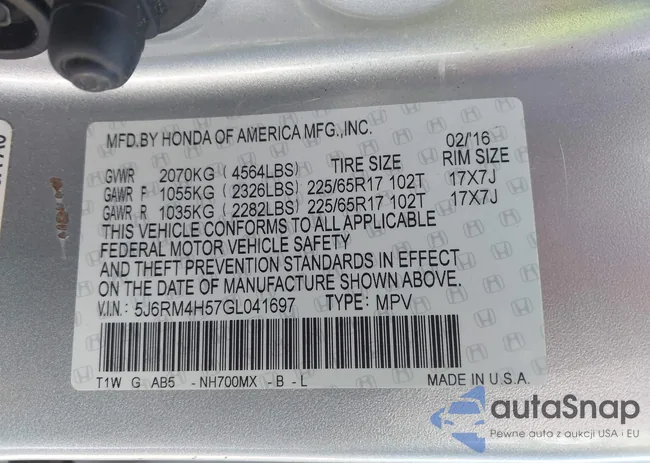 5J6RM4H57GL041697: 43471462