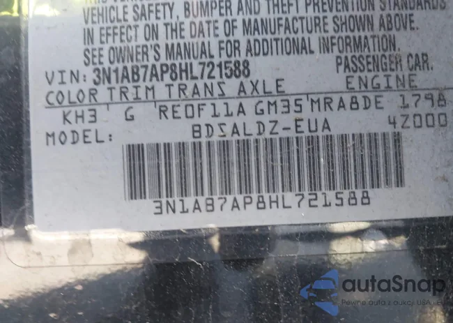 3N1AB7AP8HL721588: 43472484