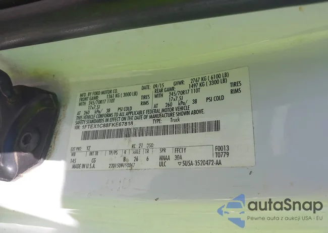 1FTEX1C88FKE67818: 43472571