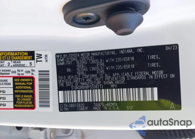 5TDKDRBH8PS508213: 43472713