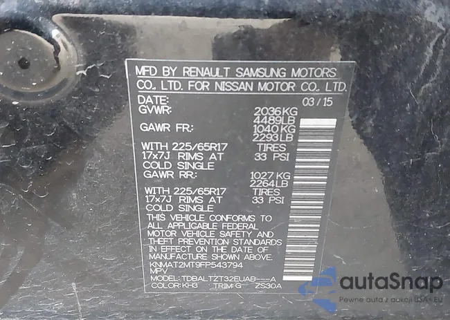 KNMAT2MT9FP543794: 43472735