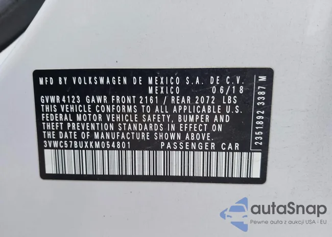 3VWC57BUXKM054801: 43472760