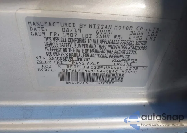 3N1CN8EV2LL810757: 43472928