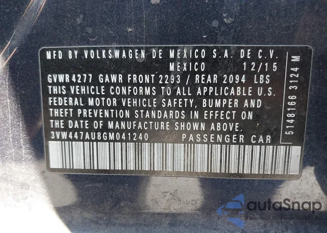 3VW447AU8GM041240: 43473004