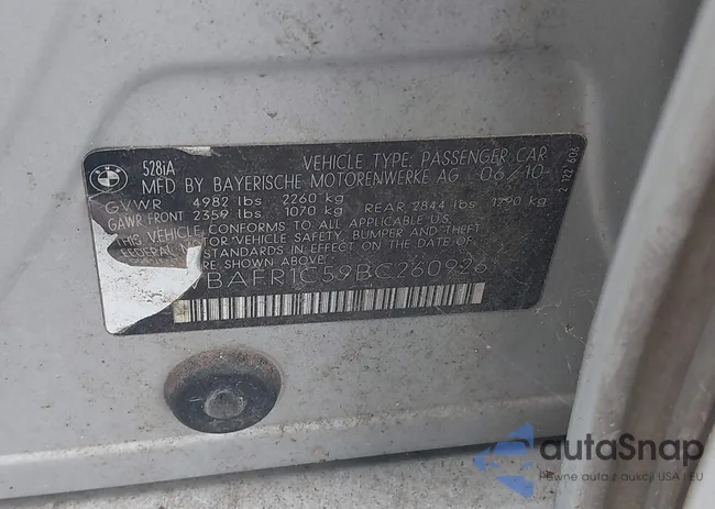 WBAFR1C59BC260926: 43472061