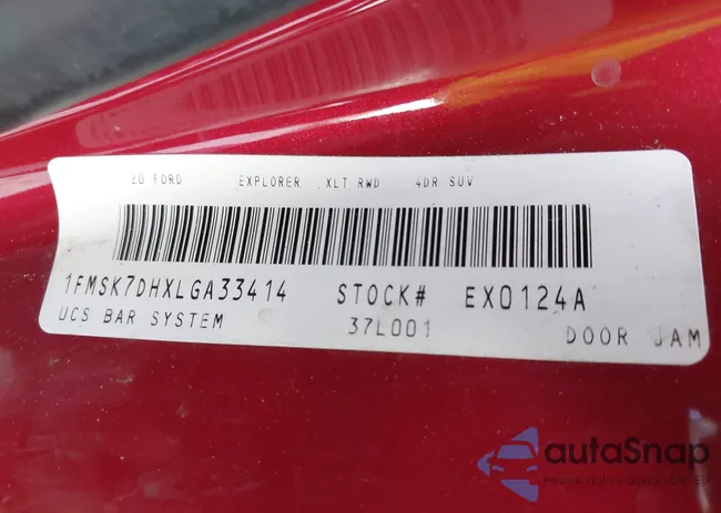 1FMSK7DHXLGA33414: 43472089