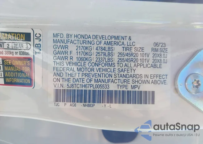 5J8TC1H67PL005533: 43472147