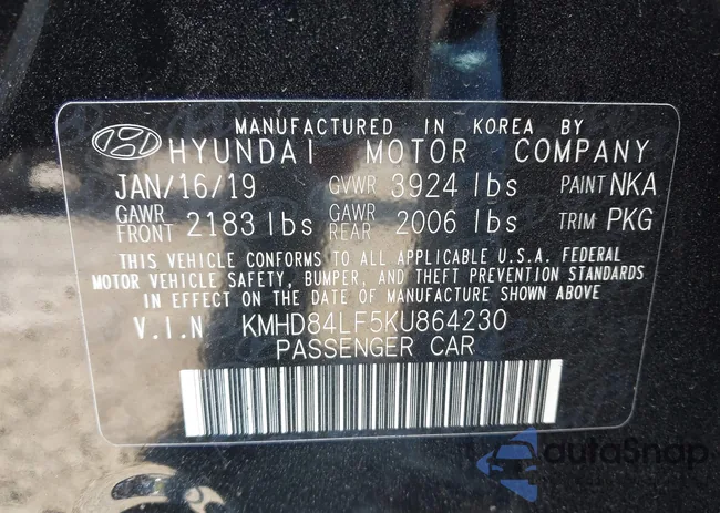 KMHD84LF5KU864230: 43472454