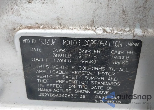 JS2YB5A34C6301381: 43473491