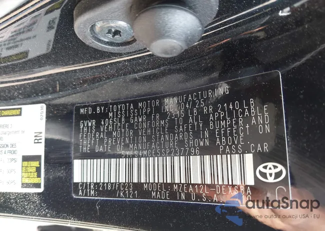 5YFS4MCE5SP237796: 43473520