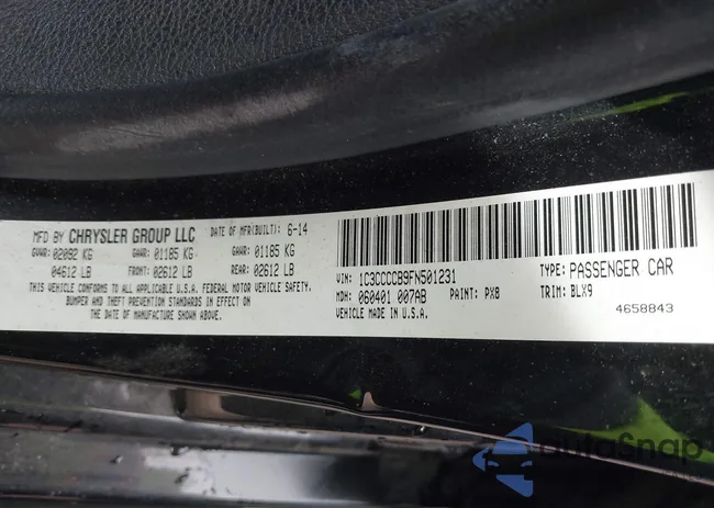 1C3CCCCB9FN501231: 43473573