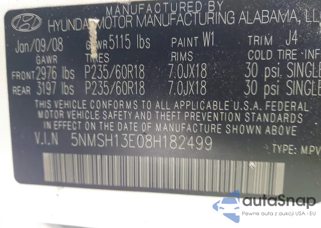 5NMSH13E08H182499: 43473604