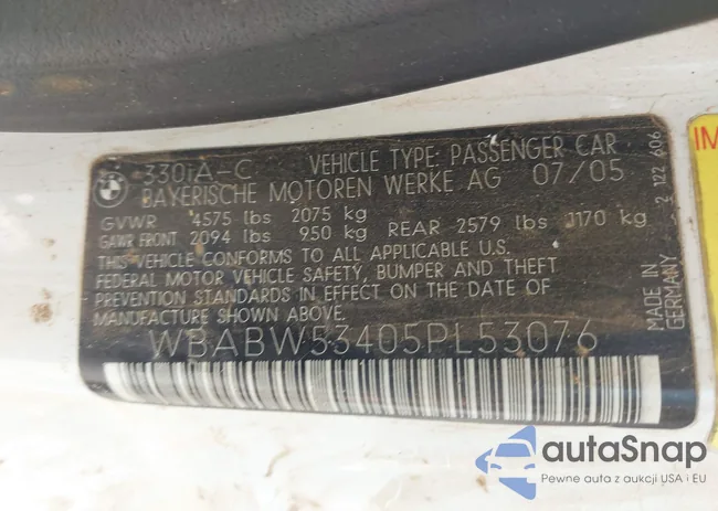 WBABW53405PL53076: 43473695