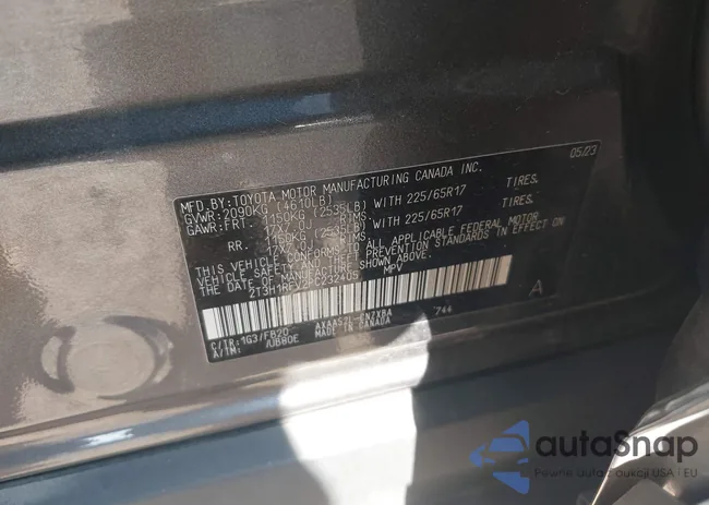 2T3H1RFV2PC232405: 43473700