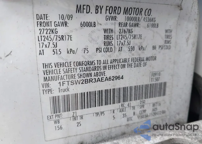 1FTSW2BR3AEA62964: 43473775