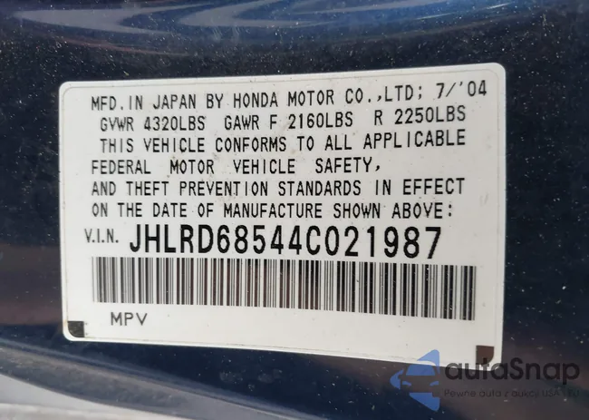 JHLRD68544C021987: 43473786