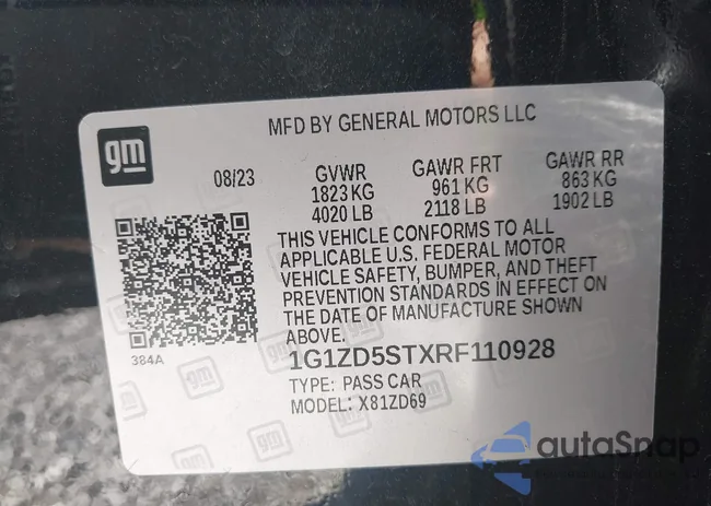 1G1ZD5STXRF110928: 43473329