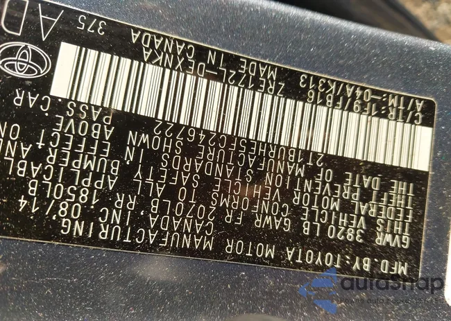 2T1BURHE5FC246722: 43474663