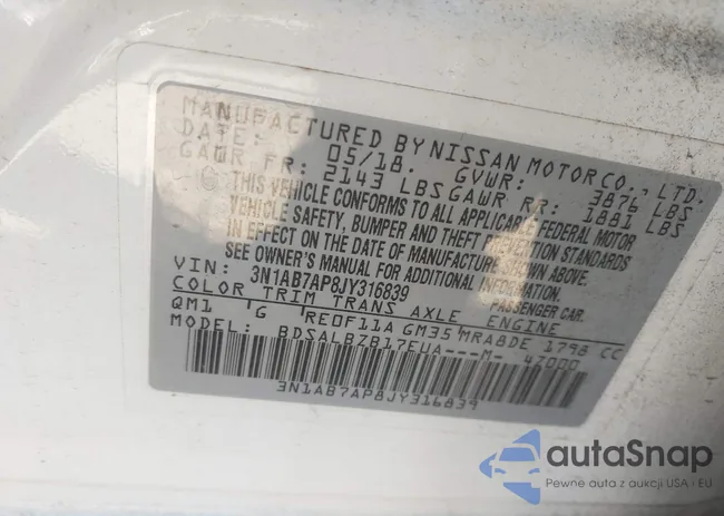 3N1AB7AP8JY316839: 43474865