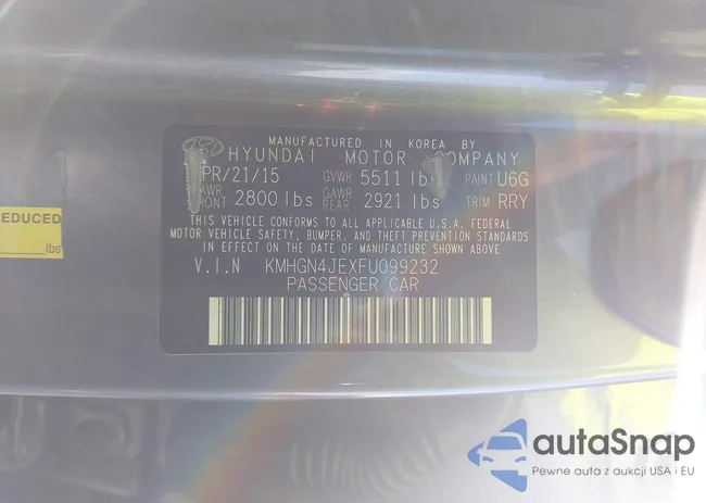 KMHGN4JEXFU099232: 43475003