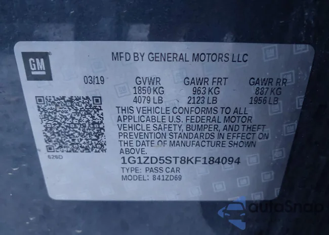 1G1ZD5ST8KF184094: 43475013