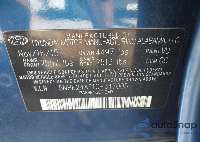 5NPE24AF1GH347005: 43474400