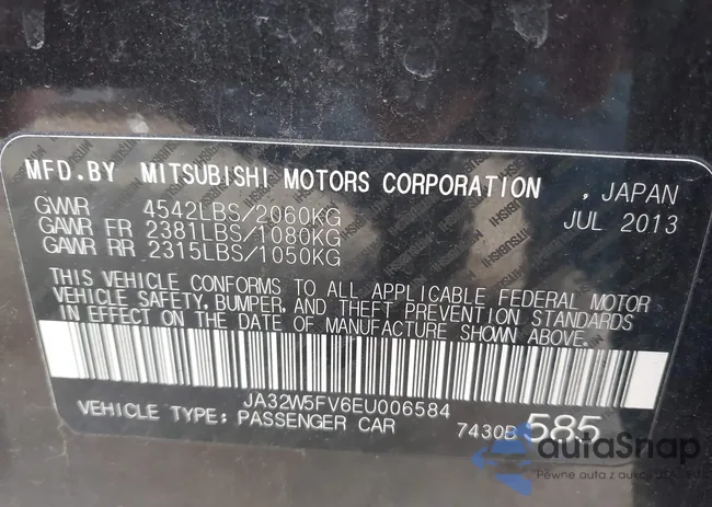 JA32W5FV6EU006584: 43475487