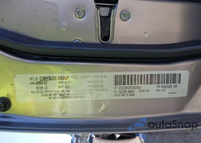 2C3CCAAG7EH327203: 43475570