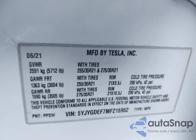 5YJYGDEF7MF215952: 43475904