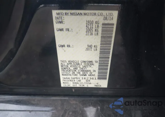 1N4AL3AP9FC162361: 43475945