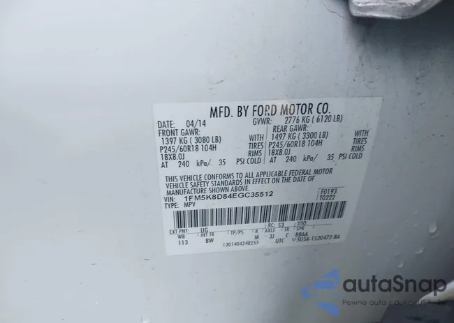 1FM5K8D84EGC35512: 43475082