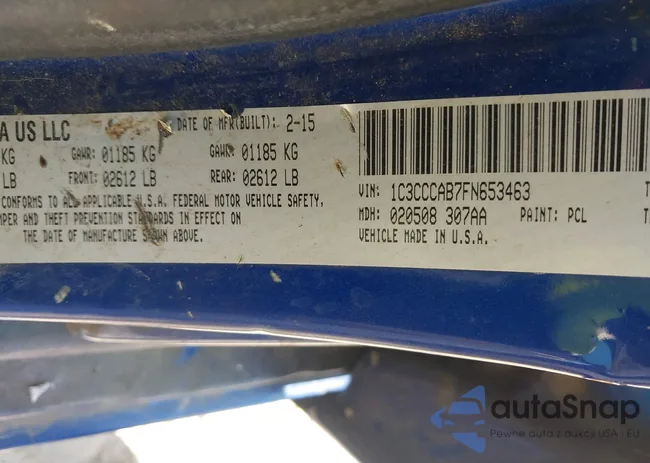 1C3CCCAB7FN653463: 43475083