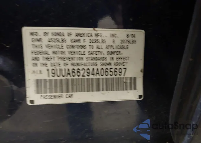 19UUA66294A065697: 43475124