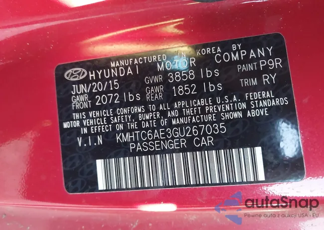 KMHTC6AE3GU267035: 43475203