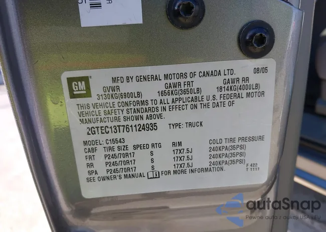 2GTEC13T761124935: 43475299