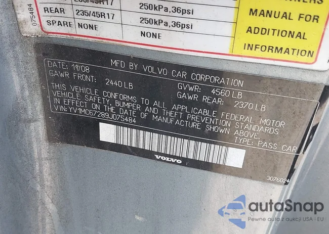 YV1MC67289J075484: 43475305