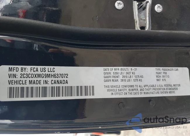 2C3CDXMG9MH637072: 43475424