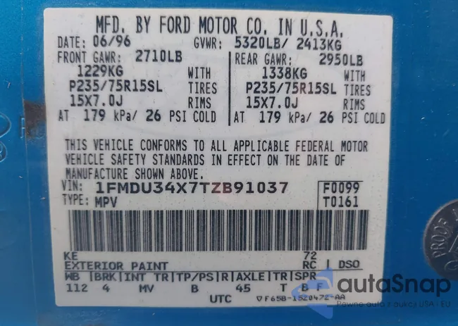 1FMDU34X7TZB91037: 43476623