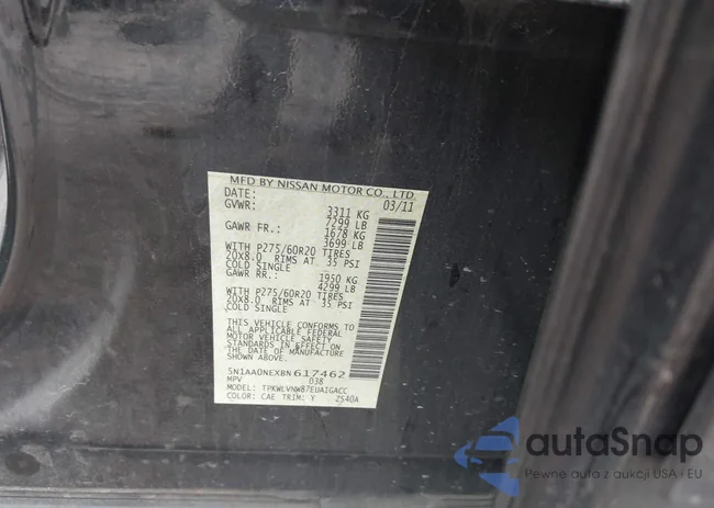 5N1AA0NEXBN617462: 43476631