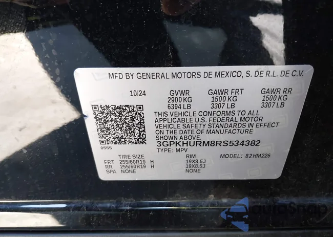 3GPKHURM8RS534382: 43476715