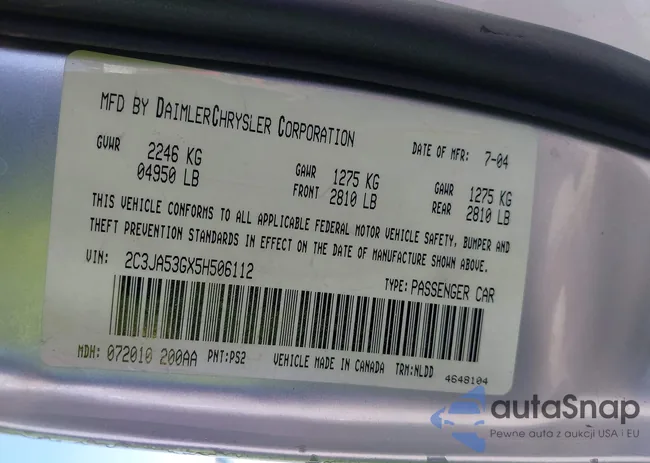 2C3JA53GX5H506112: 43476798