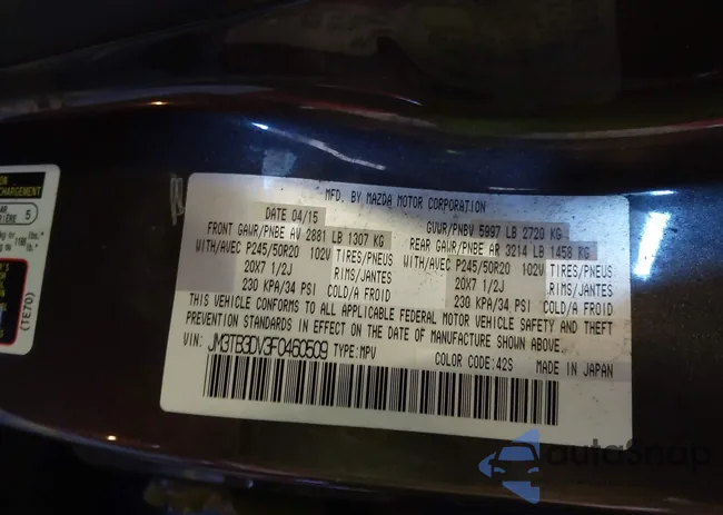 JM3TB3DV3F0460509: 43476202