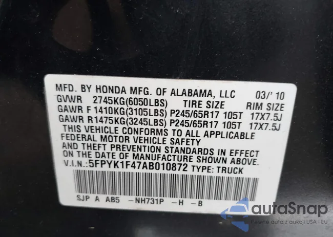 5FPYK1F47AB010872: 43476243