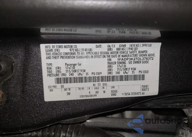 1FADP3K27DL378372: 43476438