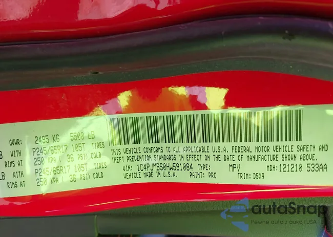 1C4PJMBS0HW591084: 43477571