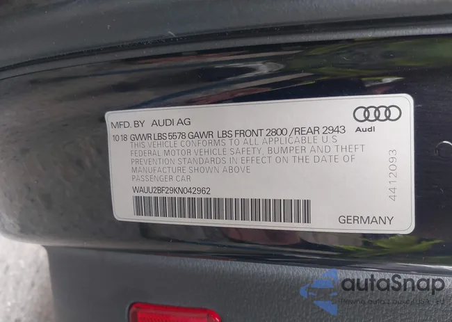 WAUU2BF29KN042962: 43477837