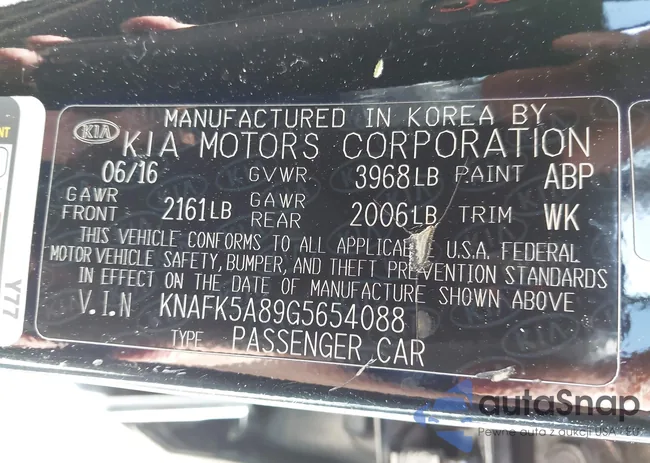 KNAFK5A89G5654088: 43477974