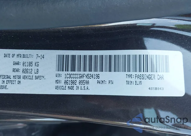 1C3CCCCG0FN524196: 43478048