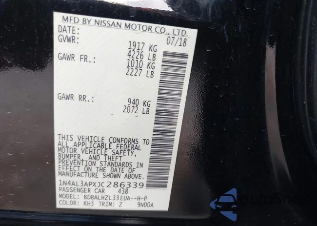 1N4AL3APXJC286339: 43477164